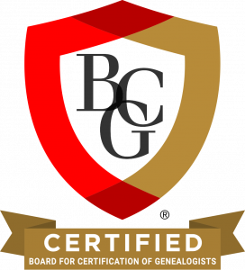 Logo for Board of Certified Genealogists